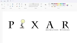 How to draw the Pixar logo using MS Paint | How to draw on your computer