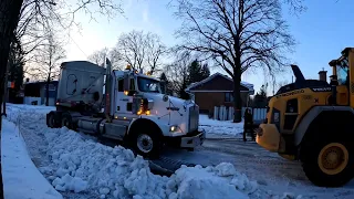 Snow Removal Montreal Canada 🇨🇦 2024 winter  4K