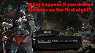 Hades 2 - What happens if you defeat Chronos on the first night?