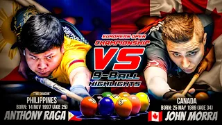 Anton Raga vs. John Morra | European 9-ball Open Championship HIGHLIGHTS | Pinoy Commentary