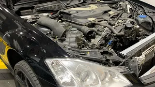 Took Out A Radiator On A Mercedes