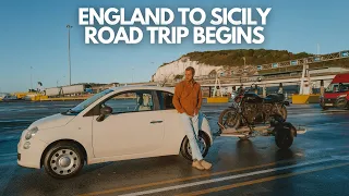 England to Sicily | A Fiat 500 Towing a Trailer and a Motorbike