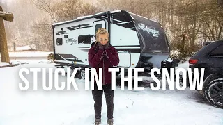 WINTER CAMPING IN A SNOWSTORM: The Realities of RV Life | Rookies On The Road (Ep. 3)