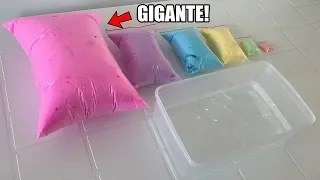 EXPLODI PACOTES GIGANTES DE ESPUMA COLORIDA E MISTUREI NO SLIME! (Super satisfatório)