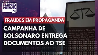 Campanha de Bolsonaro entrega ao TSE documentos que apontam supostas fraudes em propaganda