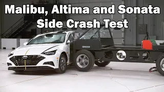 2022 Chevrolet Malibu, Nissan Altima and Hyundai Sonata Crash Test