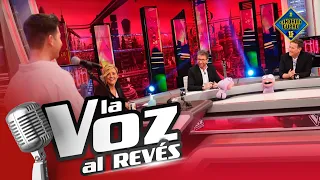 Carlos Latre reconoce voces en 'La Voz Al Revés' - El Hormiguero