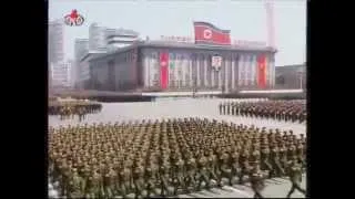 Военный парад 15.04.2012 г.в Пхеньяне. 100 лет Ким Ир Сену.