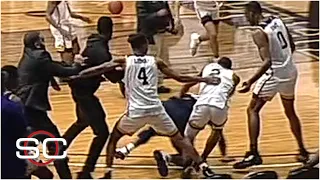 A brawl breaks out during handshakes between Jackson State and Prairie View A&M | SportsCenter