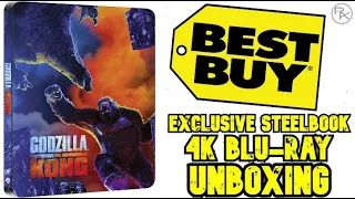 GODZILLA vs. KONG Best Buy Exclusive 4K & Blu-Ray Steelbook Unboxing