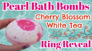 Pearl Bath Bombs Reveal - Cherry Blossom White Tea Bath Bomb Demo!