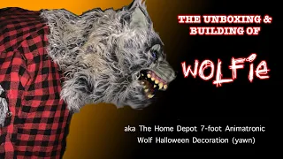 Amazing Home Depot 7-Foot Wolf Animatronic Halloween Unboxing And Build  Werewolf