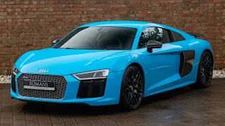 2018 Audi R8 V10 Plus - Riviera Blue - Walkaround & Interior | Romans International [4K]