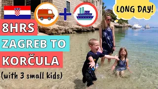 KORČULA ISLAND, CROATIA! Day 1 - Taking the ferry from Split + exploring Prigradica!