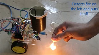 How to Make Fire Fighting Robot using Arduino