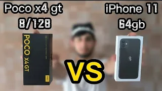 POCO X4 GT VS IPHONE 11, PUBG TEST 60fps vs 90fps (4K), Samsung A3, A5, A7,#iphone11 #pubg #pocox4gt