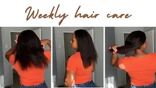 Weekly Haircare Routine for healthy , long relaxed hair| South African YouTuber|2023