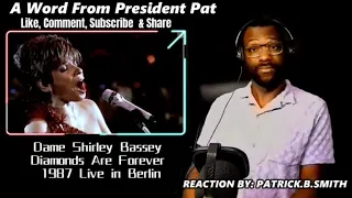 Dame Shirley Bassey - Diamonds Are Forever - 1987 Live Berlin-  REACTION VIDEO