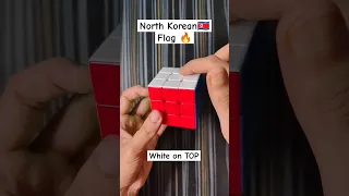 North Korean 🇰🇵 Flag on Rubik's Cube 🔥