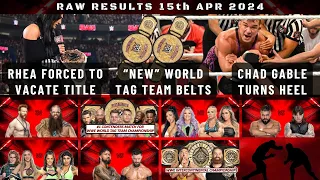 RAW Results | 15 APR 2024 |