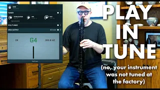No, your clarinet was not tuned at the factory. That's your job.