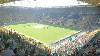 Borussia Dortmund-SV Werder Bremen (Gästeblock nach dem 2:3 + Abpfiff)