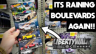 WOW! I ACTUALLY FOUND THE NEW 2023 HOT WHEELS BOULEVARD CARS AT WALMART! LBWK NISSAN SKYLINE R34!!