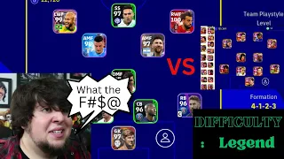 So I Played Vs LEGEND Difficulty level in efootball 2023 mobile and it was fun  #efootball #pes