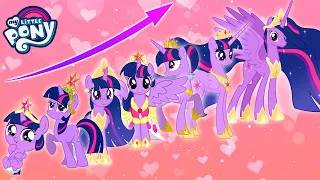 🦄My Little Pony Twilight Sparkle Princess 💜 Characters GROWING UP 2022 🌈👉@sweetponylife​