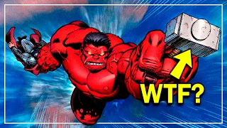 ¿Cómo logró HULK ROJO Levantar el MARTILLO de THOR? - Hulk Rojo vs Thor