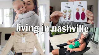 VLOG: Day in the Life with our Newborn, Zara Try on Haul, Planning Travel | Julia & Hunter