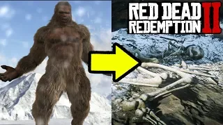 BIG FOOT FOUND IN RED DEAD REDEMPTION 2! Sasquatch Big Foot Location RDR2