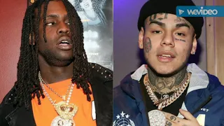 6IX9INE CAUGHT ON CAMERA BY TMZ  OF HIM THREATENING CHIEF KEEF COUSIN TADOE