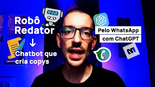 Robô Redator com inteligência artificial pelo WhatsApp + ChatGPT usando ManyChat