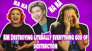 BTS REACTION | RM Destroying Literally Everything [God Of Destruction]