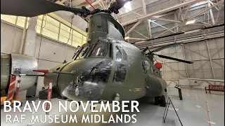 Bravo November - Chinook ZA718 walk around RAF Museum Midlands (Cosford)