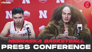 Nebraska Basketball: Keisei Tominaga & Josiah Allick press conference after win over Rutgers