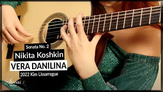 🤯 INSANE PERFORMANCE of Nikita Koshkin's Sonata No. 2 by VERA DANILINA on a 2020 Lissarrague Guitar