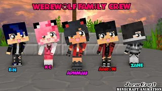 WEREWOLF FAMILY CREW DANCE | AARON, EIN, KC, ZANE | HERO TONIGHT DANCE - Minecraft Animation