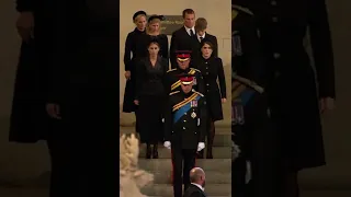 The Queen's Eight Grandchildren Hold Vigil at Westminster Hall