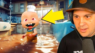 Baby FLOODS The KITCHEN! | Who's Your Daddy
