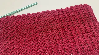 SUPER EASY Beginner Friendly Stitch For Blankets and Scarfs / Crochet Sprig Stitch Tutorial