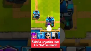 Rainha arqueira mitando no clash royale