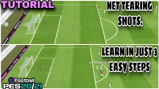 How to score Long Range goal in Pes Mobile 2021•Long Range shooting tutorial•