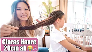 Claras Haare kommen ab 😱 20 cm abschneiden! Babys 1. Worte | Chinesisch essen VLOG | Mamiseelen