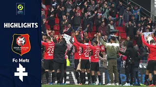 STADE RENNAIS FC - FC METZ (6 - 1) - Highlights - (SRFC - FCM) / 2021-2022