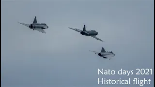 NATO Days 2021 - Historical flight of Saab | 4K