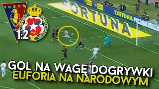 Gol Eneko Satrusteguiego POGOŃ SZCZECIN 1-2 WISŁA KRAKÓW | BRAMKA Z TRYBUN | REAKCJA KIBICÓW