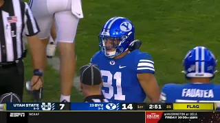 BYU player gets penalized for throwing a shoe