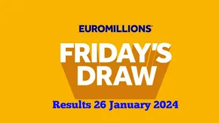 Euromillions Draw Live 26 January 2024 | euromillions results live